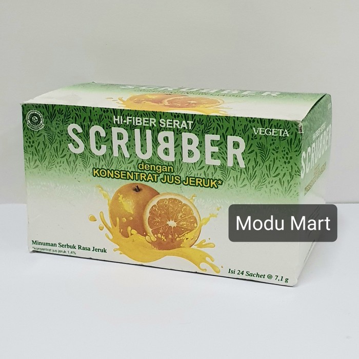 

VEGETA SCRUBBER Jeruk High Fiber - Minuman Bubuk Tinggi Serat untuk Lancar Pencernaan 24 Sachet