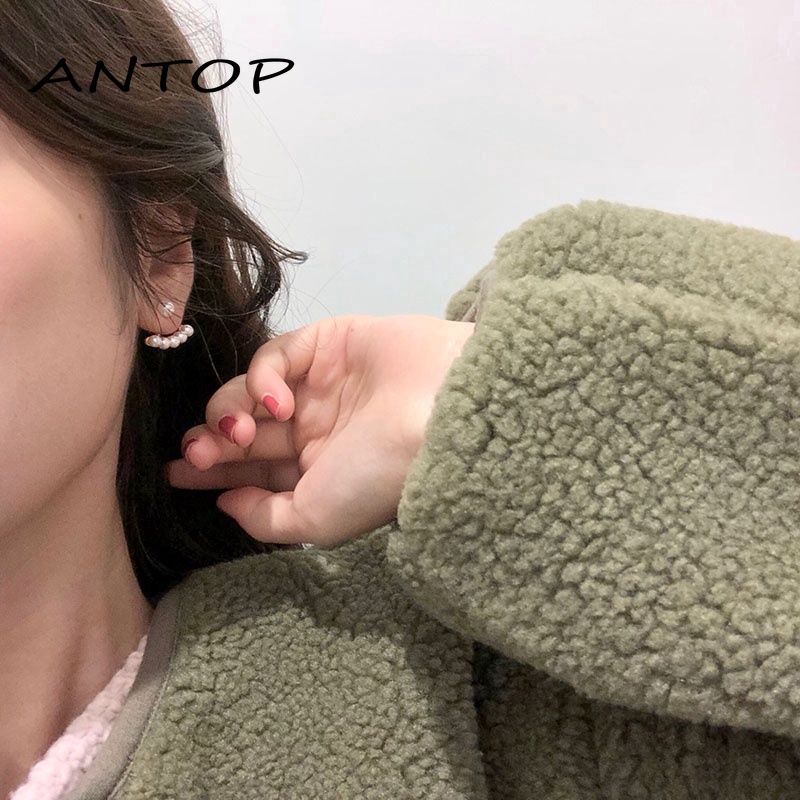 Korea Fashion Pearl Stud Earrings Wanita Perhiasan Aksesoris ANTOP