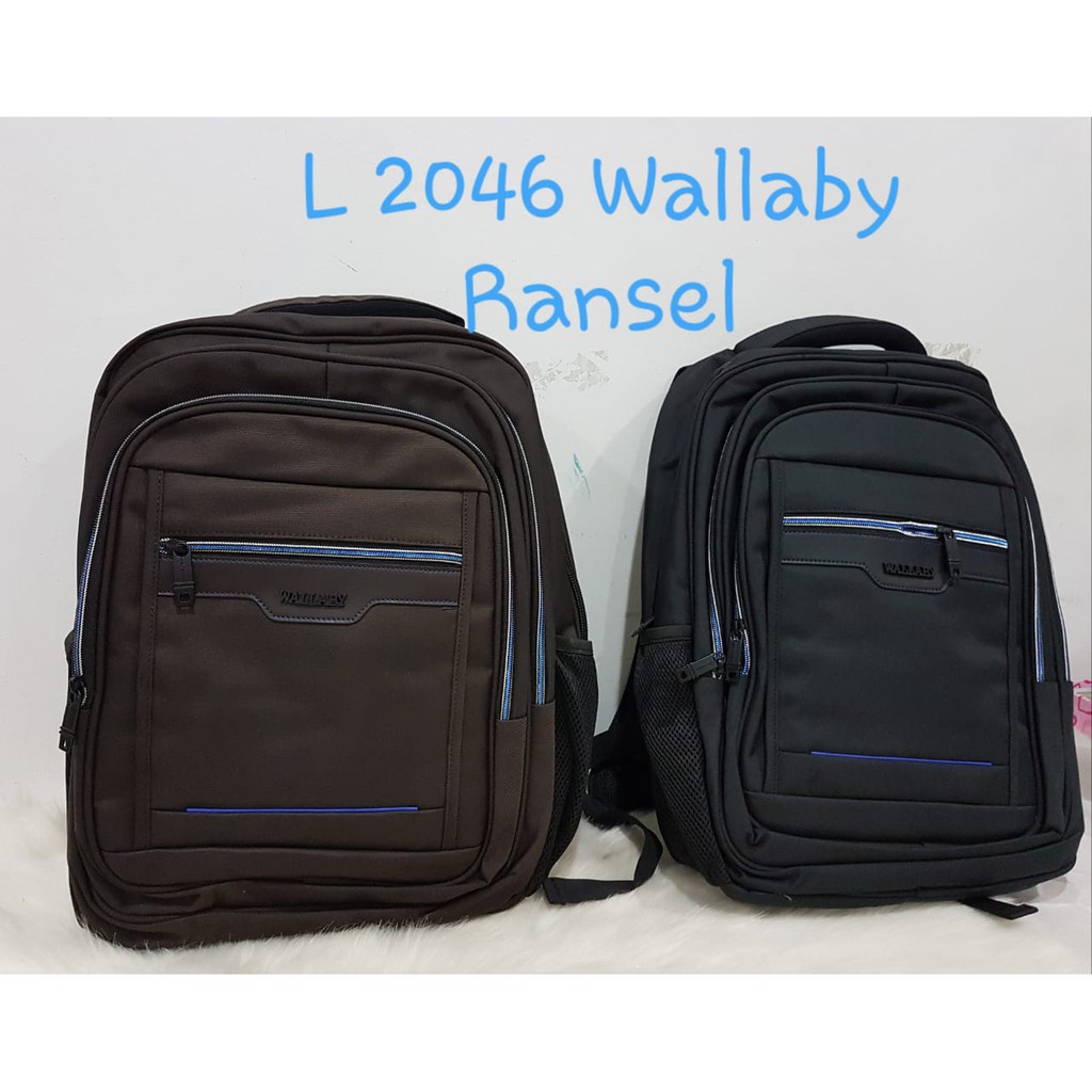 11.11   TERMURAH TAS RANSEL LAPTOP PRIA WALLABY IMPORT 3 MODEL (BISA COD) #Shopeehaul