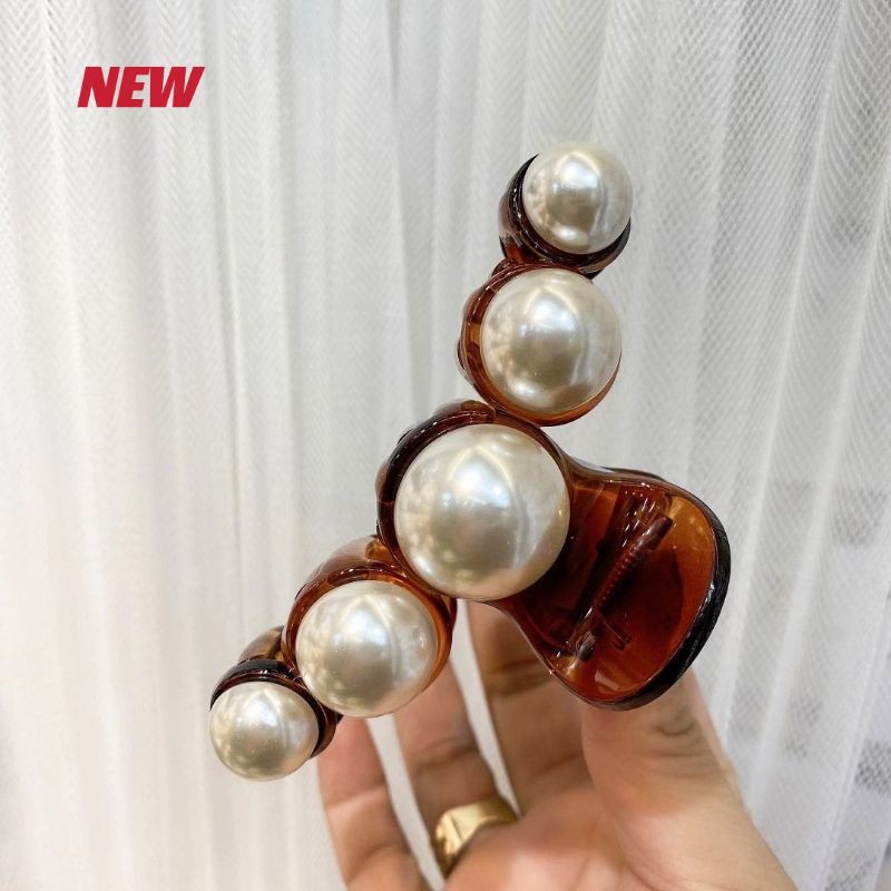 Jepit rambut korea premium jedai mutiara wanita cakar 8cm ori import