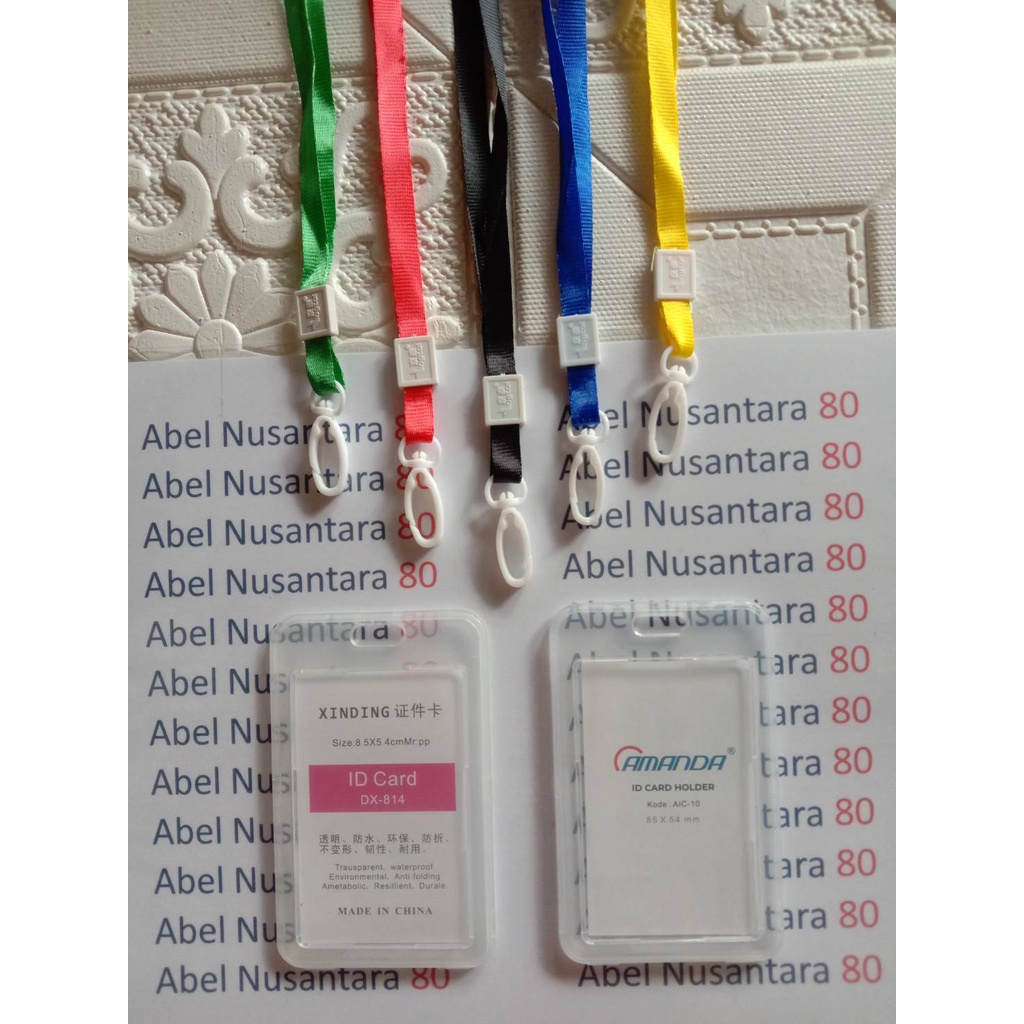 

Paket Tali Impor Kait Plastik + ID Card Tutup Potrait