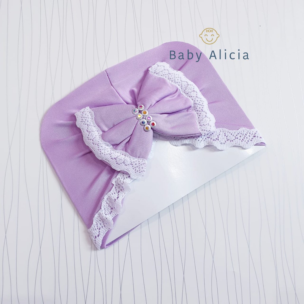 COD Bayar Ditempat Turban Bayi / Ciput Anak Baby Alicia