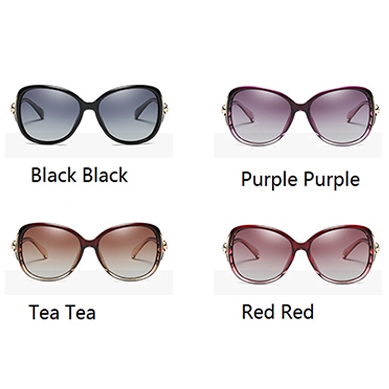 HD Sunglasses Polarized Retro Big frame Kacamata mewah Lady Merek Designer Sun glasses