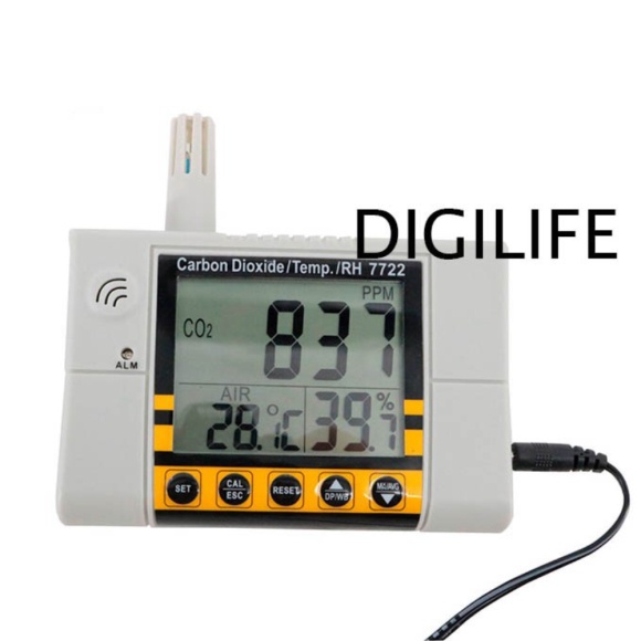 

Ready Stock CO2 Temperature RH Meter AZ7722 Air Quality Carbon Dioxide AZ 7722