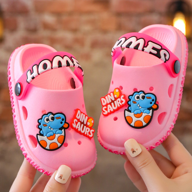 PROMO 12.12 PUNCAK Okaybaby B187 Sandal SLOP Anak Laki-laki Perempuan Dinosaurus Lucu Import Bagus Lembut Termurah Kekinian Sendal Casual