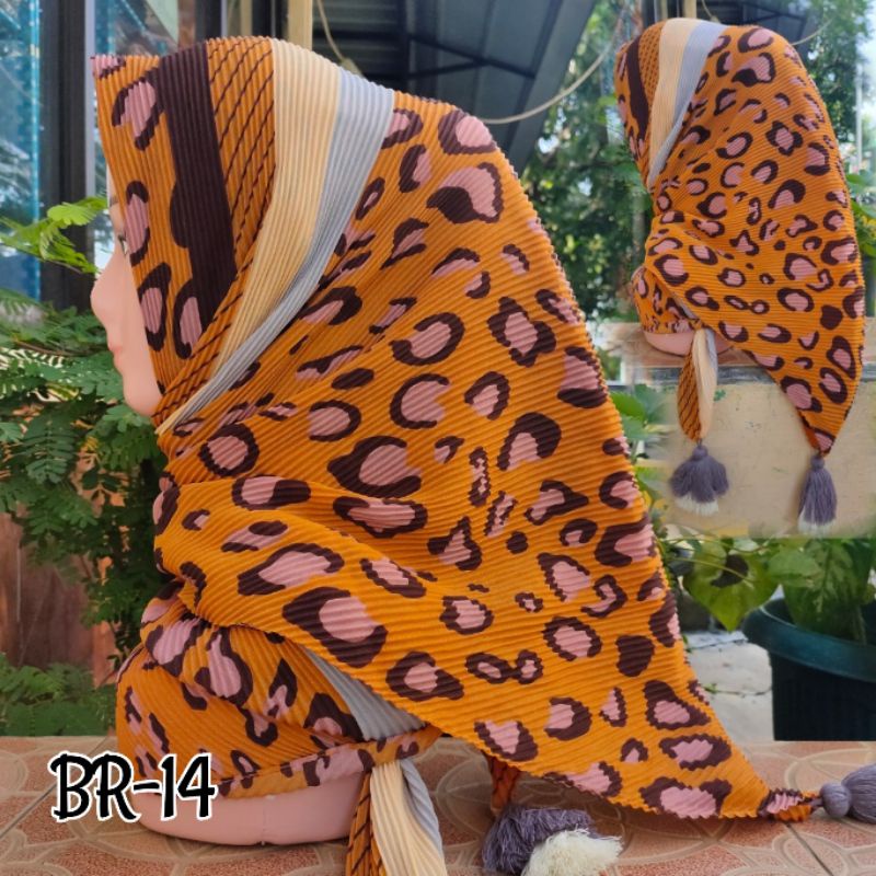 SEGIEMPAT PLISKET MOTIF JAMBUL BRANDED / JILBAB SEGIEMPAT PLISKET / SEGIEMPAT PLISKET / SEGIEMPAT VOAL / JILBAB JAMBUL-BR-14