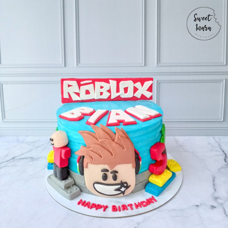 

KUE ULANG TAHUN ROBLOX / ROBLOX BIRTHDAY CAKE 18CM
