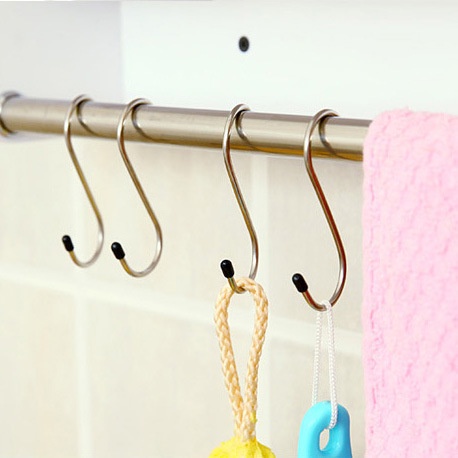 (BOW) 4Pcs Gantungan Hook Bentuk S Gantungan Multifungsi S Type Sling Dog 1MN467