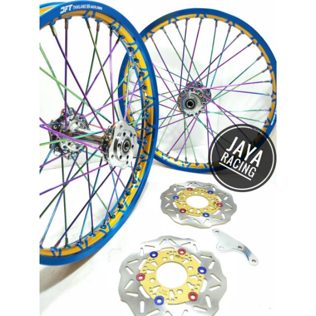 Velg DFT ring 17 Tromol becak Jupiter mx new - Satria fu - Sonic 150 Sepaket lengkap plus cakram