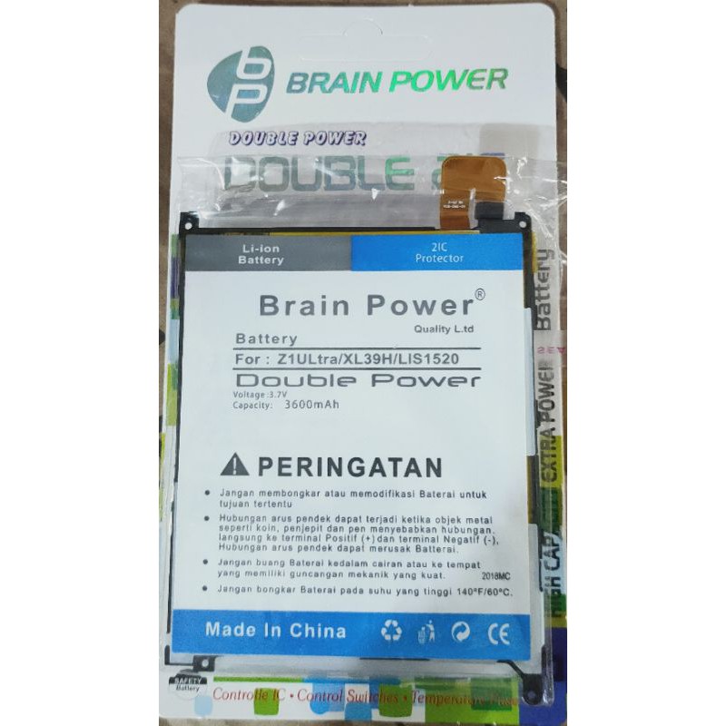 Battery batre Sony Z1 Ultra - XL39H - Lis1520 Brain power