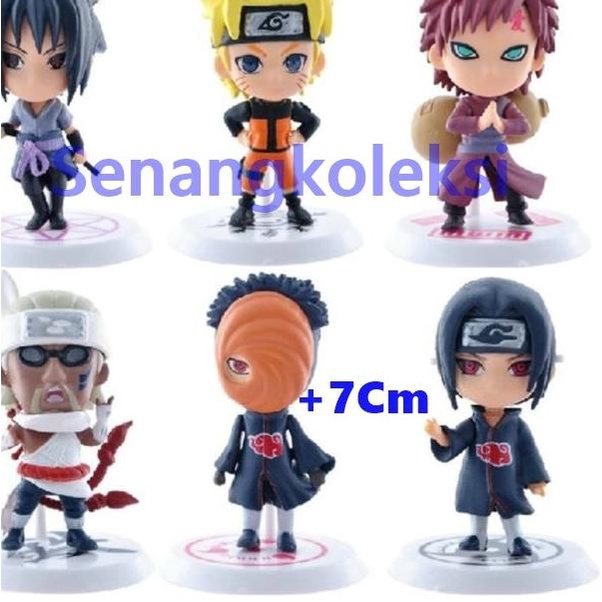 ☄ Figure Naruto 1 set isi 10 pcs/Topper Cake KUE NARUTO - Naruto isi 6 ☃