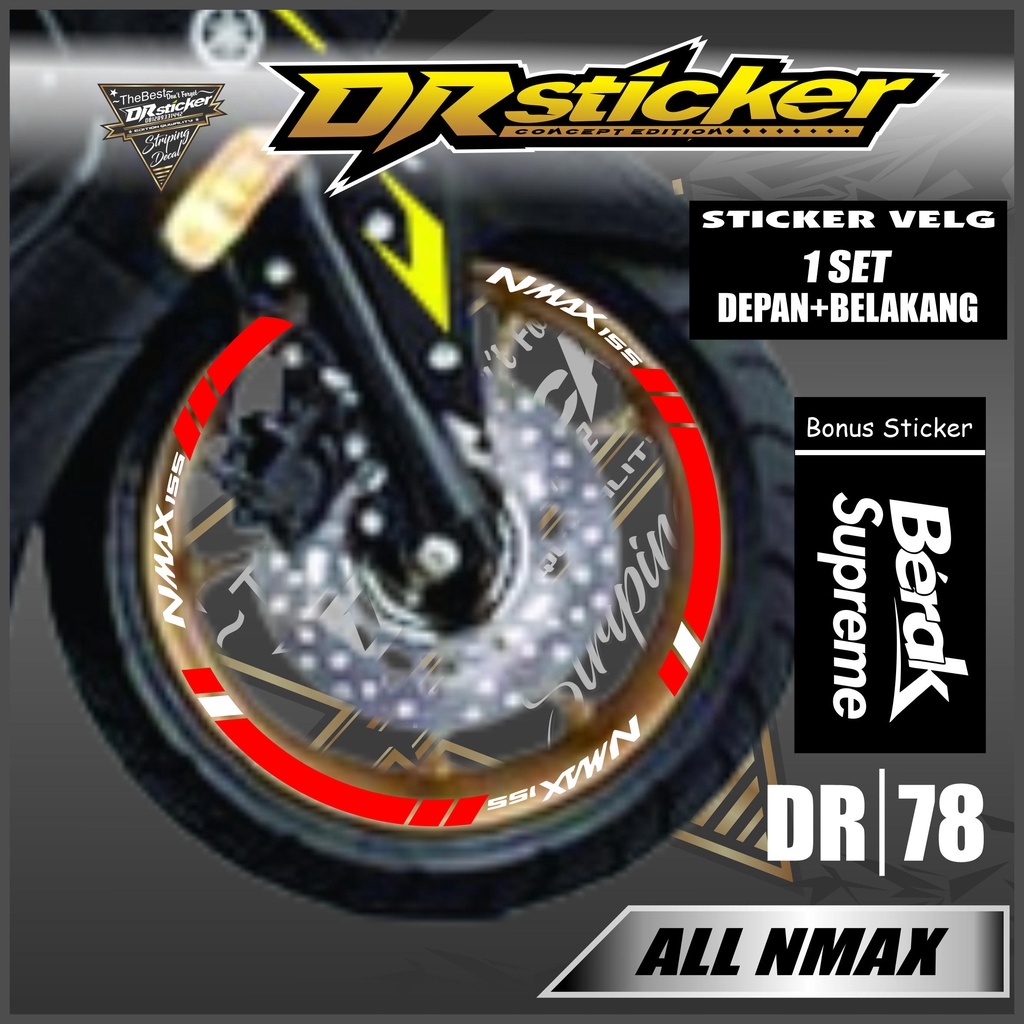 Sticker Velg - Cutting Velg Sticker Cutting Velg Motor NMAX