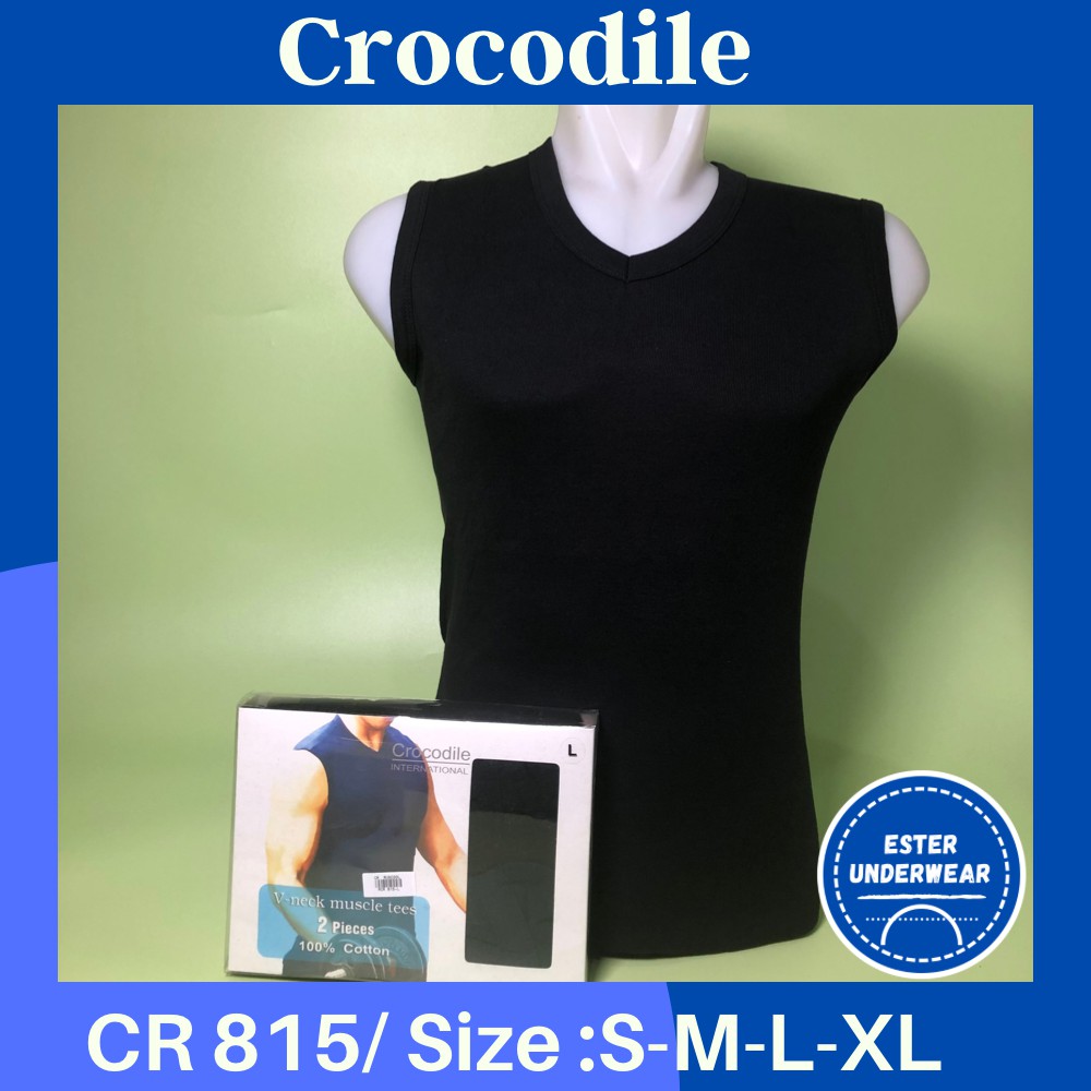 Kaos Tanktop CROCODILE 815 WARNA ISI-2 PCS