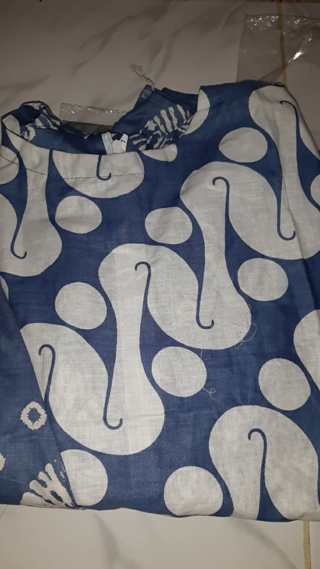 Tey-17 Batik Wanita Asj Sa Hrb026 Kenongo Kemeja Tosca Pendek