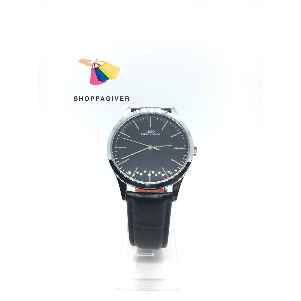 JAM TANGAN PRIA IBSO 3903 ORIGINAL ALL BLACK MURAH BERGARANSI+GELANG