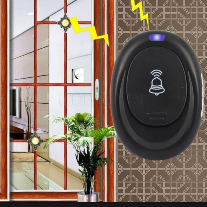 Bel Rumah Tanpa Kabel Dor Bell Wireless Waterproof Anti Air Toyosaki Berbagai Nada