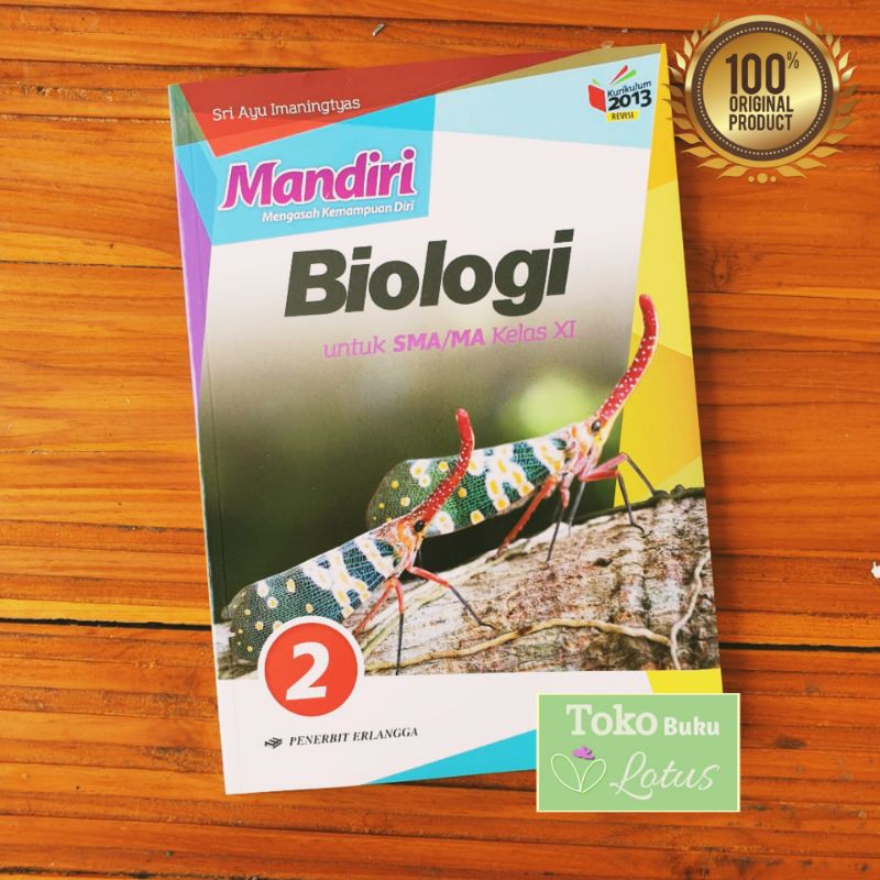 Seri Buku Mandiri SMA Kelas 11 ( Matematika Indonesia Inggris Biologi Kimia Fisika) Erlangga-Biologi