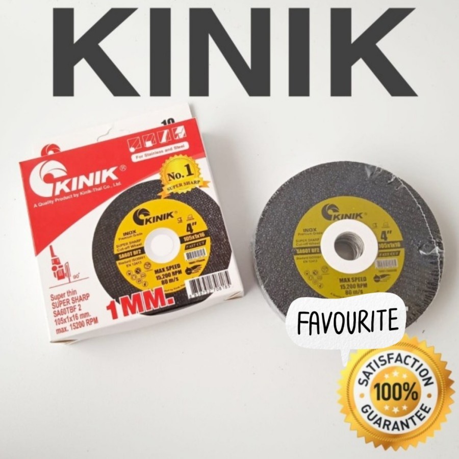 1set 10pcs Batu Gerinda Potong 4 x 1 KINIK Premium Cutting wheel