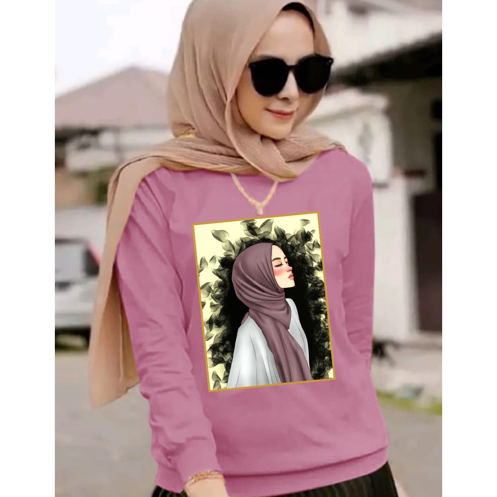 BISA COD ~ BAJU HIJAB AMELIA GIRL LENGAN PANJANG TERBARU-KAOS DISTRO WANITA LENGAN PANJANG KEREN MASA KINI-BAJU CEWEK TERLARIS