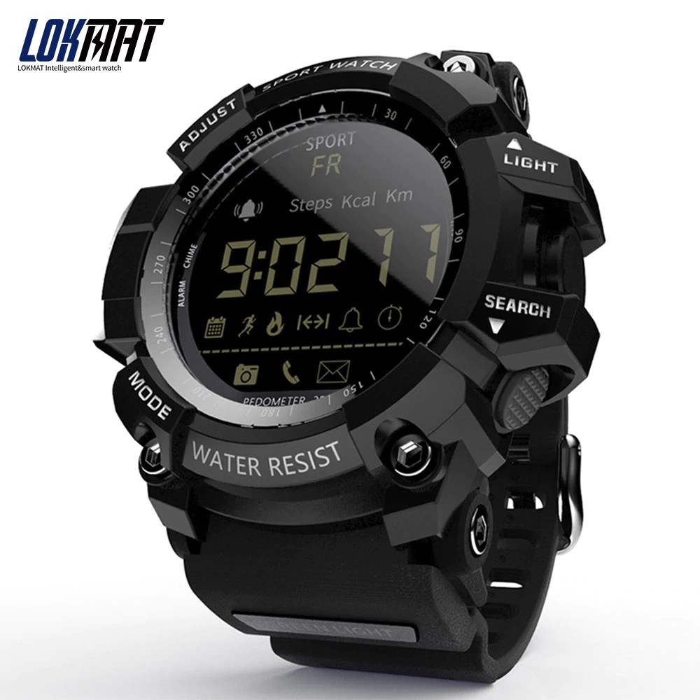 [PO] LOKMAT Smart Watch bluetooth digital men clock Pedometer smartwatch Waterproof IP67 Sport For