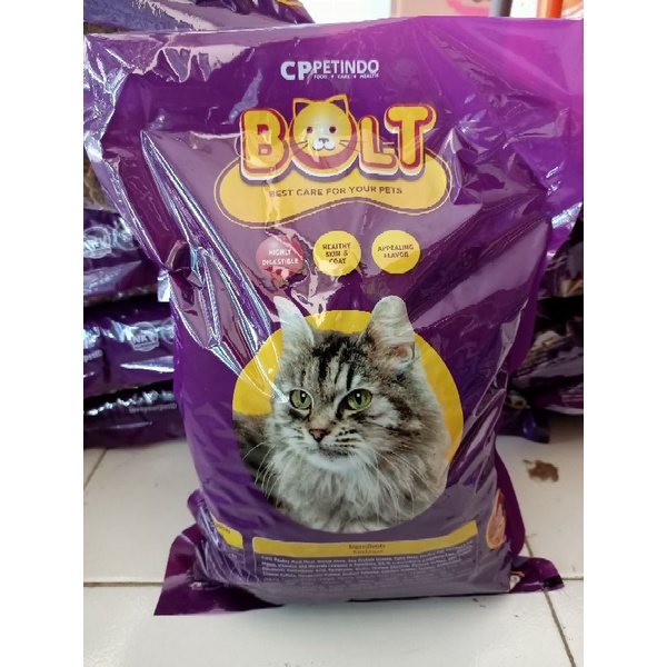 Pur Kucing Bolt Ikan Original Pabrik Ukuran 1 Kg