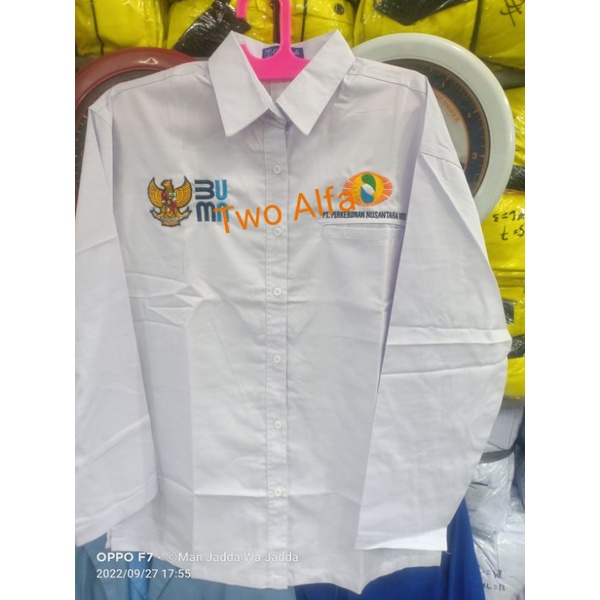 KEMEJA BUMN PTPN VIII SERAGAM BUMN PTPN VII BAJU PTPN VIII FULL BORDIR.