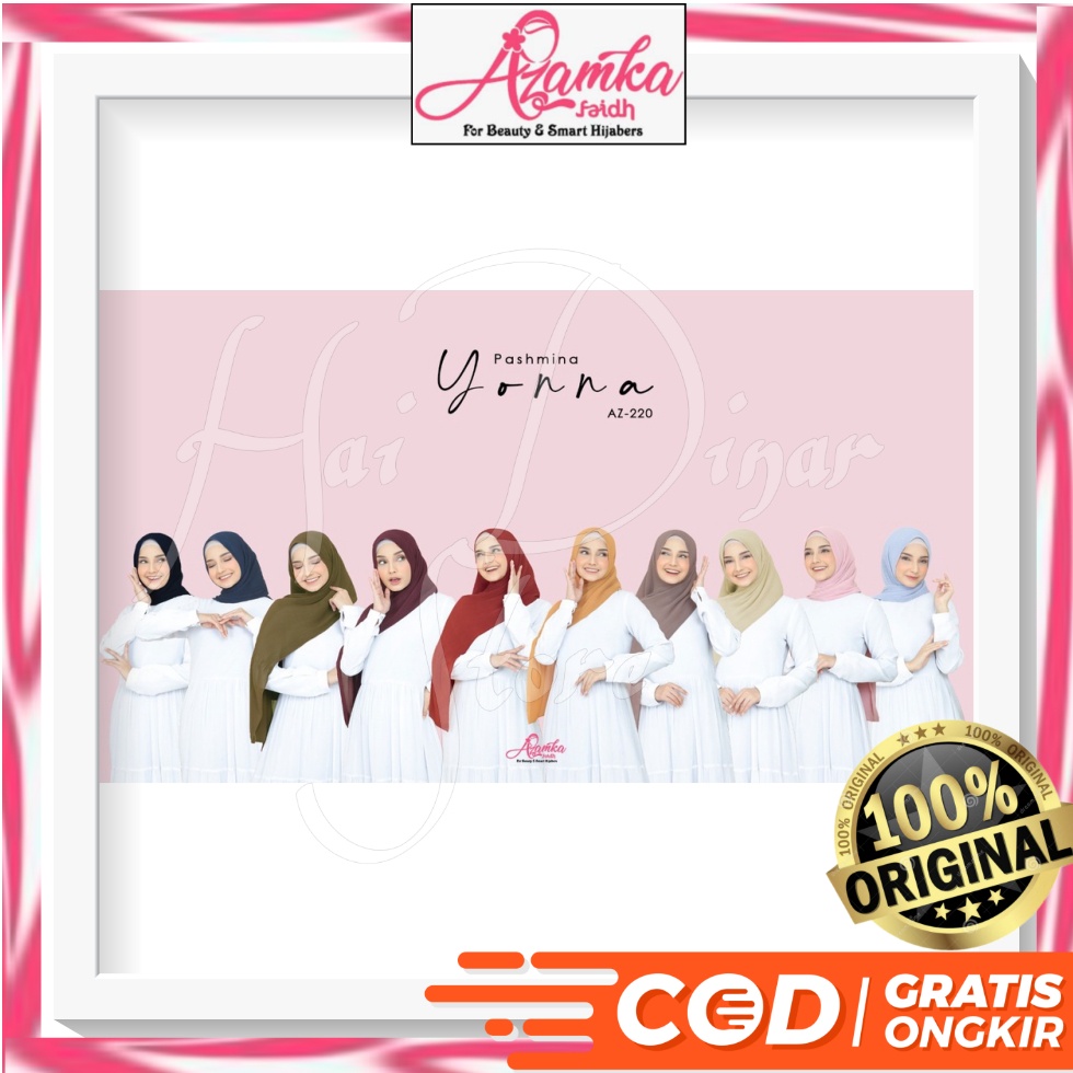 [Terbaru] Azamka Pashmina Azamka Yonna Ready