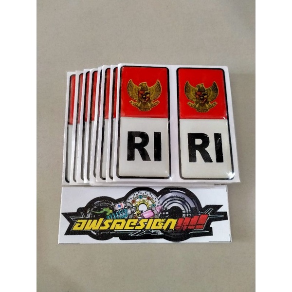 

Sticker Bendera Indonesia Timbul Resin