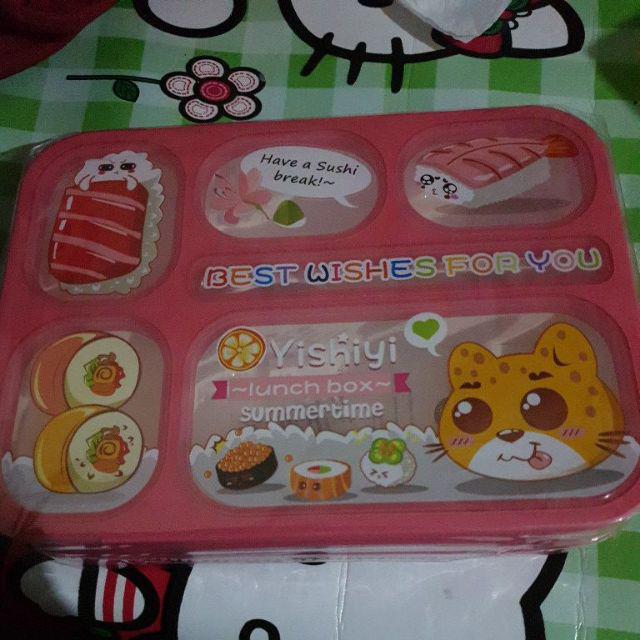 Alfaindo Lunch Box Kotak Makan Anak Bpa Free Yooyee Yy589 Sekat 6 Bubblewarp