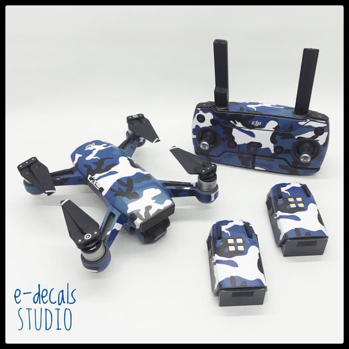 

Termurah Stiker Skin / Sticker Decals DJI Spark E-Decals Blue Camouflage Terlaris