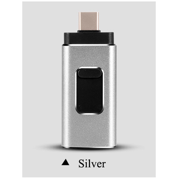 4 in 1 USB 3.0 Flash Drive Untuk Semua Ponsel 512GB USB OTG Pen Drive Bahan Metal