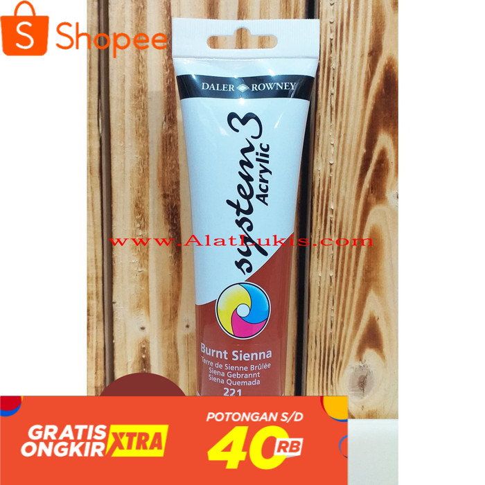 

Cat Akrilik System 3 150 ml warna Burnt Sienna