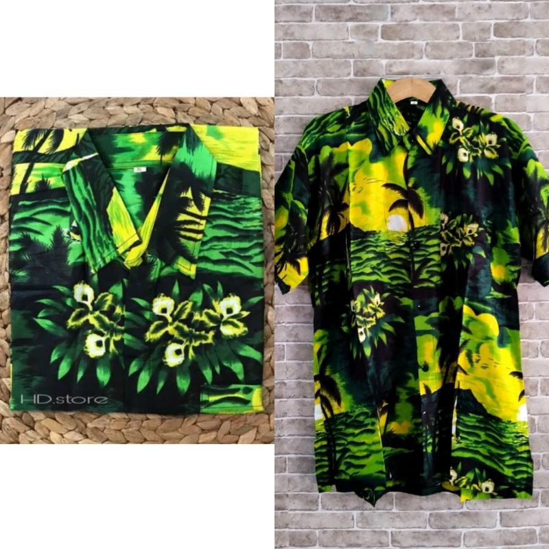 Kemeja pantai/kemeja hawai/kemeja pria lengan pendek/baju bali/kemeja surfing/hem pria/bisa cod