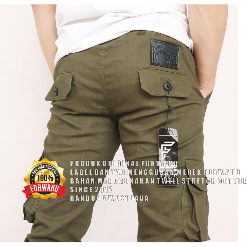 Celana Panjang Chino Jogger Cargo Pria  System Fourlayers