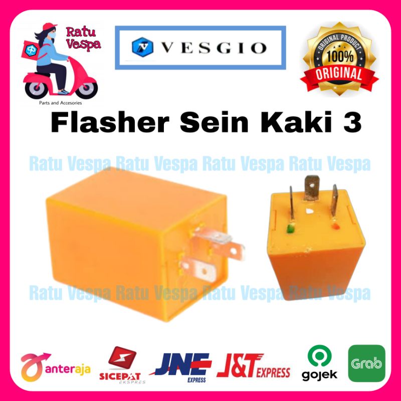 Flasher sein Sen Vespa PX PS kaki 3 VESGIO