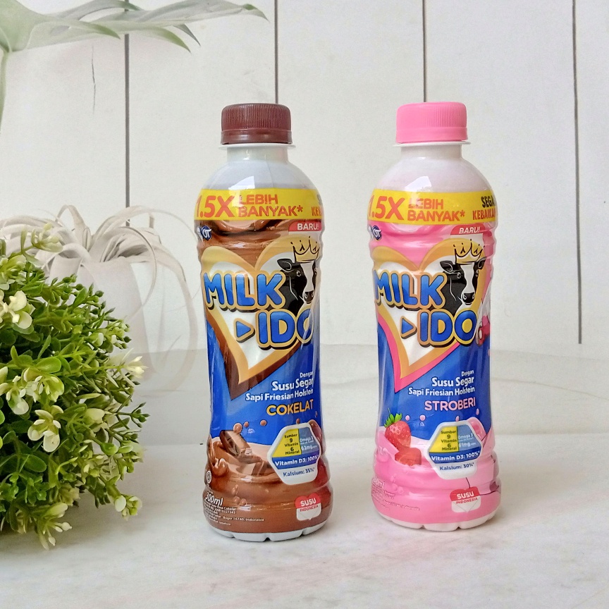 MilkIdo Susu Segar Botol 300ml (ed 2023)