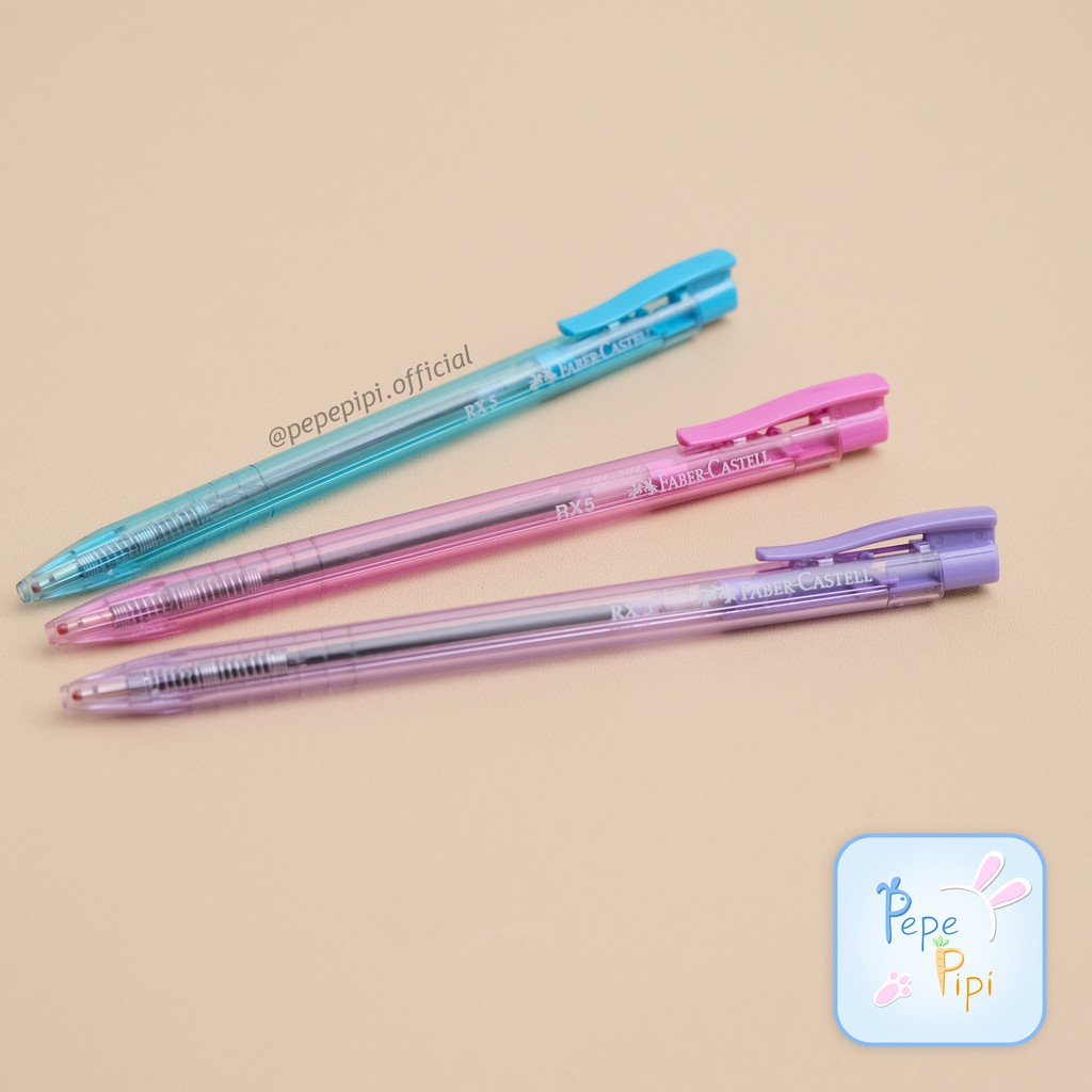 

Pena RX5 Faber Castell Ball Pen 0,5 Biru Pulpen Pen Bolpen Ballpoint Gelpen