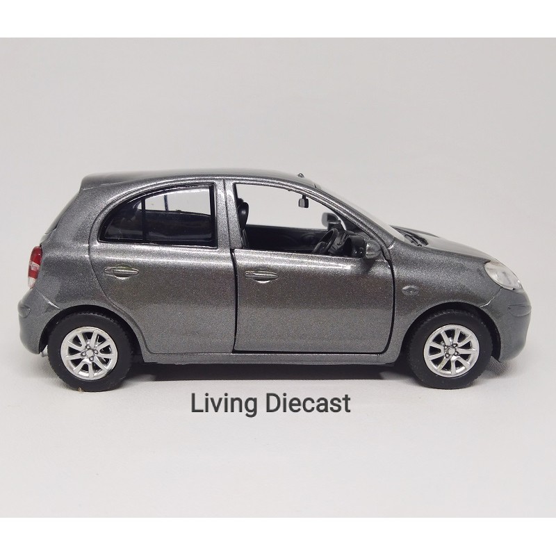 custome repaint - diecast/miniatur - Nissan march (color grey)