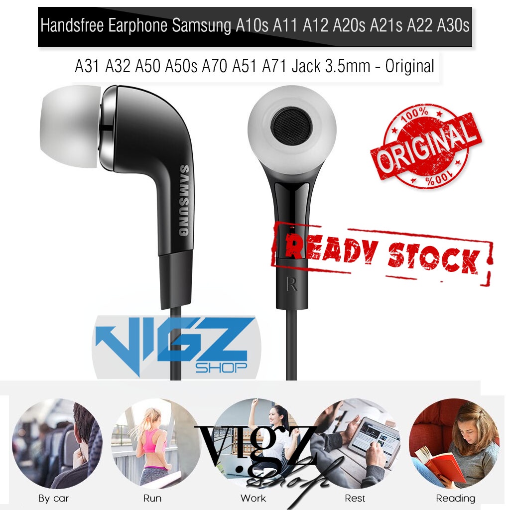 HF Handsfree Earphone Samsung A10s A11 A12 A20s A21s A22 A30s A31 A32 A50 A50s A70 A51 A71 Jack 3.5mm Original