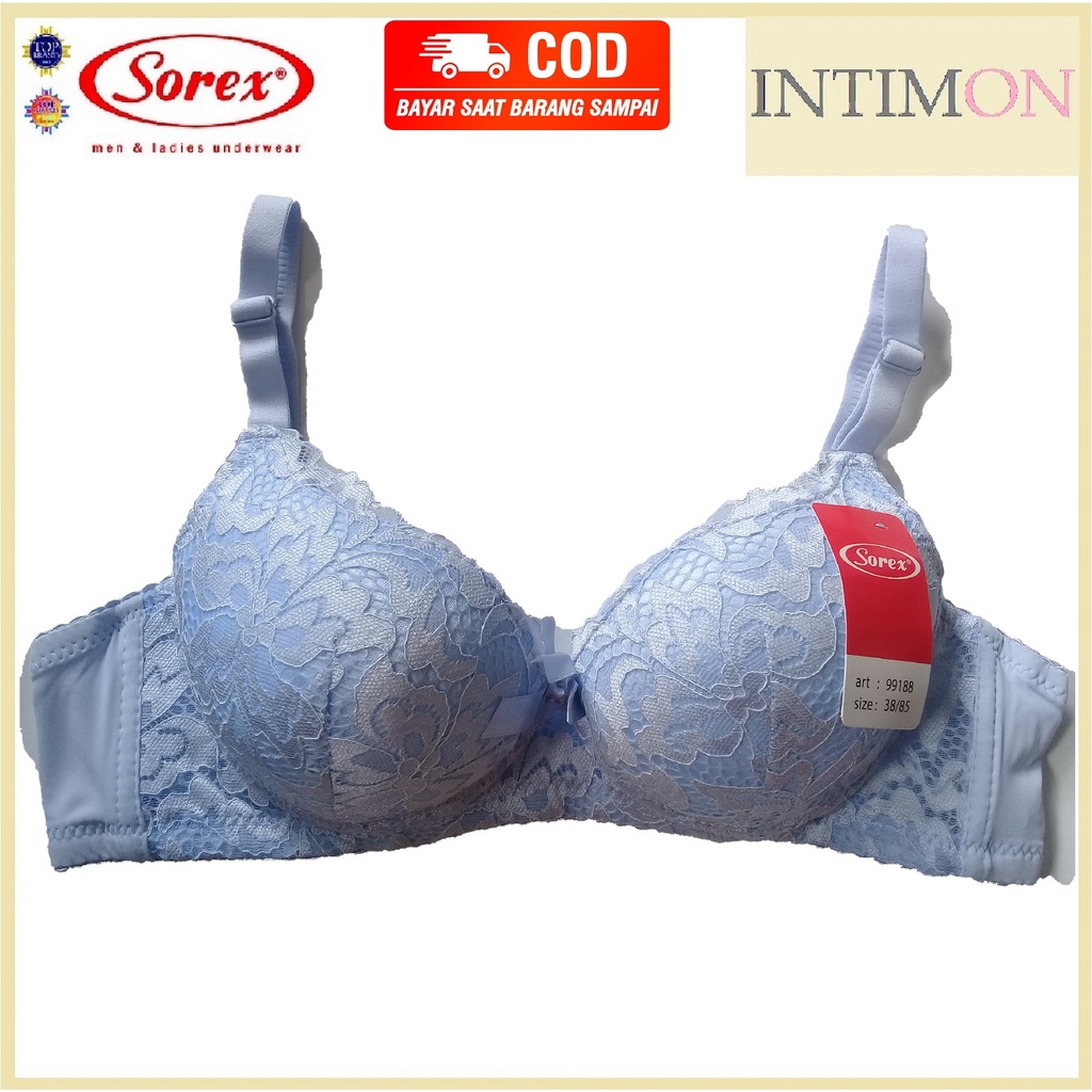 BH BRA RENDA BROKAT SOREX 99188 CUP B KAWAT BUSA SEDANG MOTIF FULL BROKAT UNDERWEAR PAKAIAN DALAM