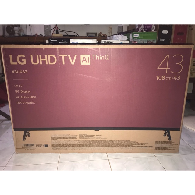Televisi LED 4K Ultra HD 43 Inch LG 43UK6300PTE Smart TV Internet Youtube UHD