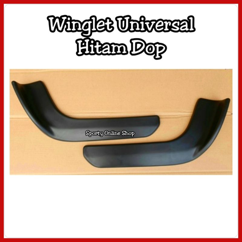 Winglet Mobil Universal Hitam Dop