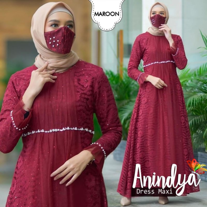 MAXY ANINDYA MUTIARA, BRUKAT TILE, GAMIS HIJAB MUSLIM, DRESS