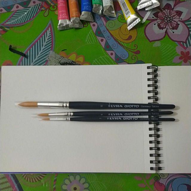 Kuas Nylon Lyra Round cat air alat gambar alat lukis Kuas Nylon Lyra Round cat air alat gambar alat lukis