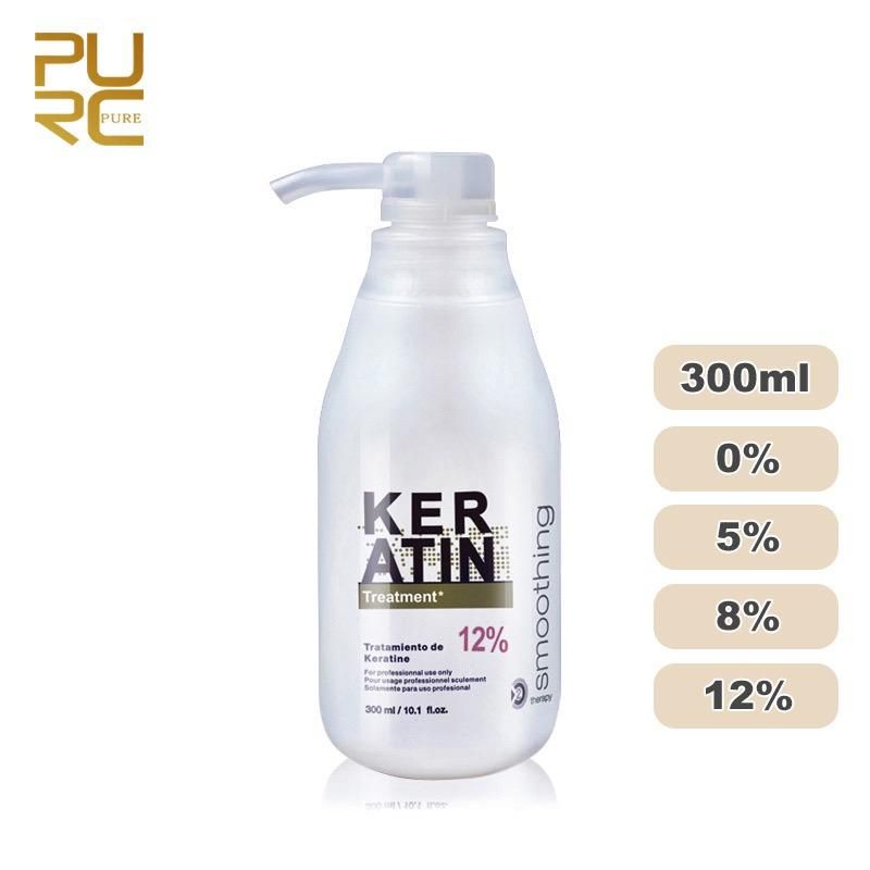 PURC PURE Keratin Treatment Smoothing Rambut Brazilian 0% 5% 8% 12% pure yaxshi PURC KERATIN  kerati