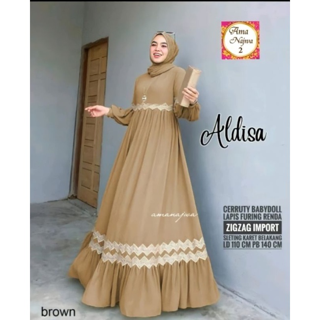 [Fashion Muslim] Gamis KIMIKO LACE | SONIA dress ceruty babydoll mix renda terlaris