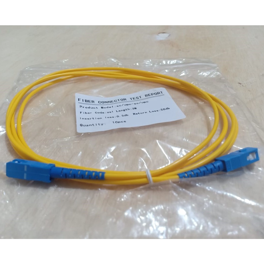 Patchord / Patchcord SC-SC UPC 2 Meter 3mm Simplex Pabrikan