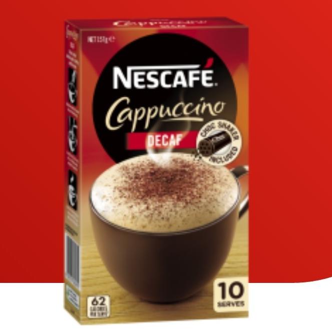

Mudah Nescafe Cappuccino Decaf Decaffeinated 10 Serves Bagus