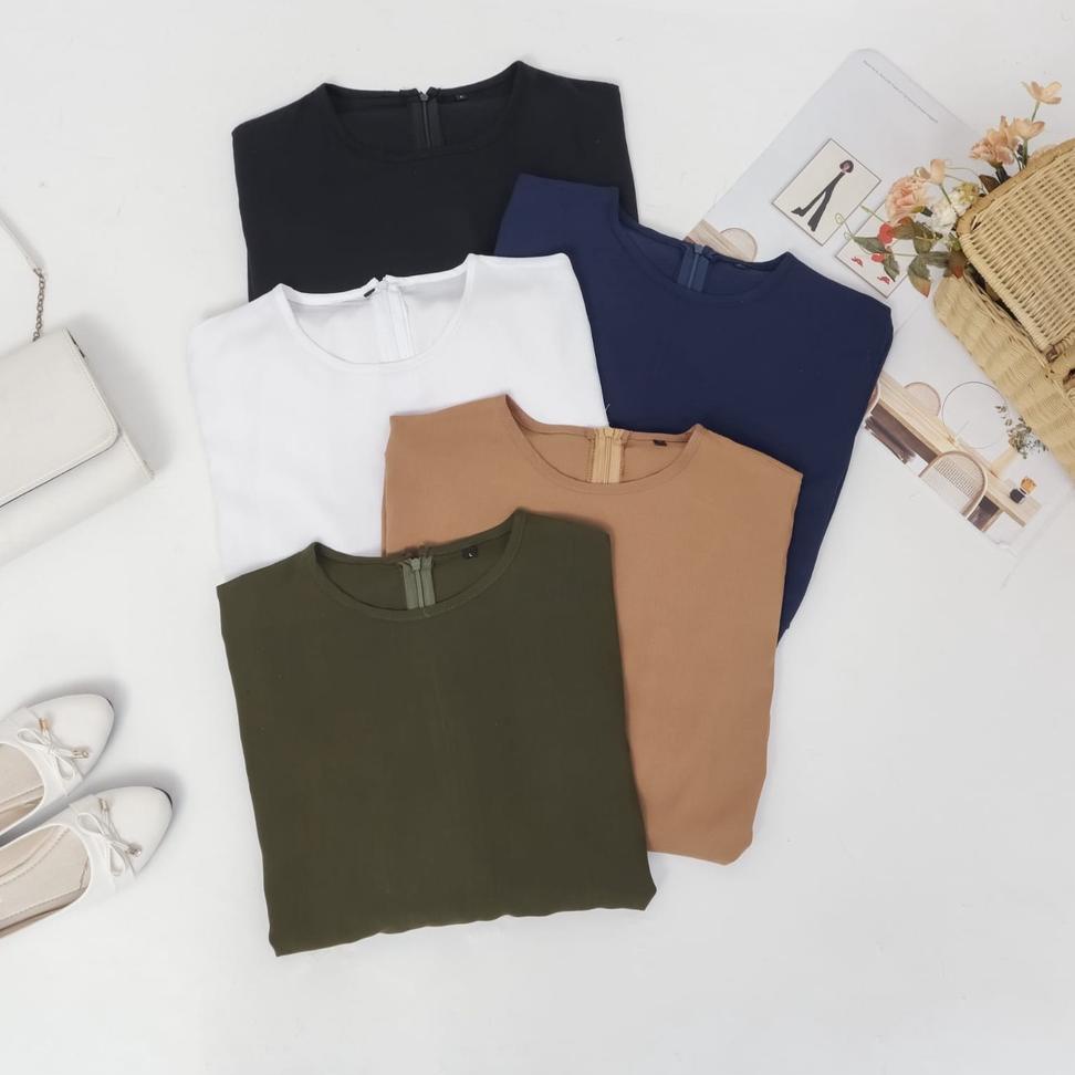 {DMK.19Au22ˣ} INNER DRES- Jovita Inner Dress Bahan Rayon Uniqlo Baju Wanita2022/Atasan Kekinian Wani