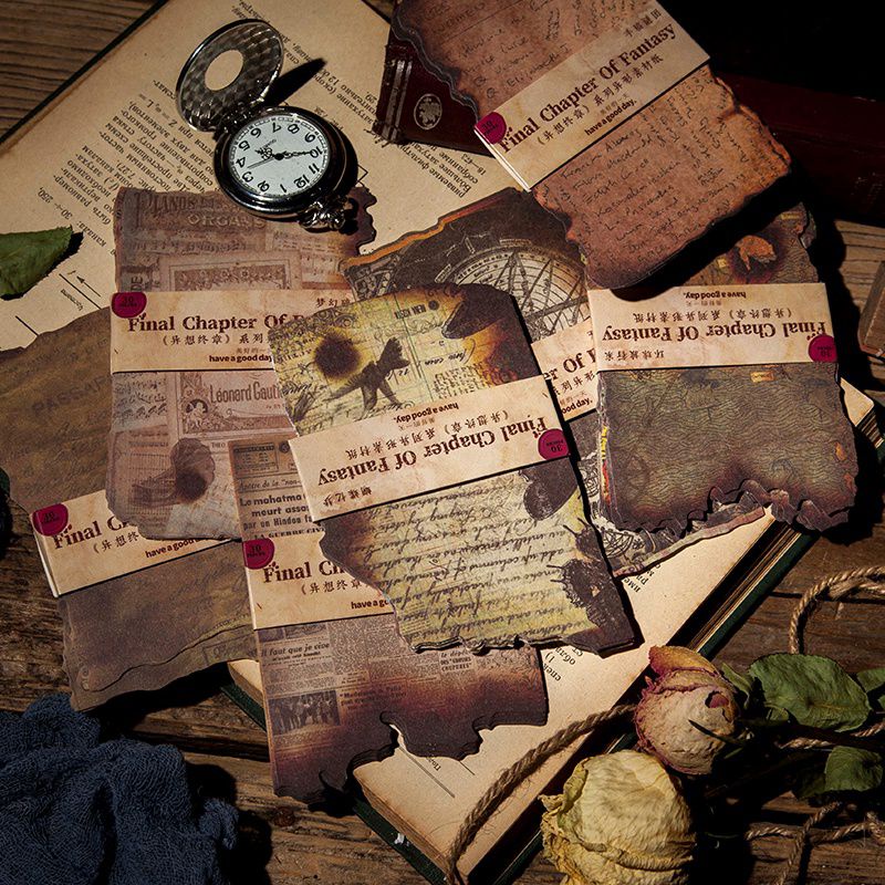 

AYURI - 2pcs paper deco Kertas Scrapbook Gaya Vintage Untuk Alat Tulis Jurnal